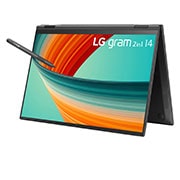 LG gram 14” 2-in-1 Laptop with 16:10 WUXGA Anti-Glare IPS Touch Screen Display, 13th Gen Intel® Core™ (Certified Evo™ Platform) i5 Processor and LG Stylus Wacom Pen, 14T90R-G.AA55A3