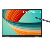 LG gram 14” 2-in-1 Laptop with 16:10 WUXGA Anti-Glare IPS Touch Screen Display, 13th Gen Intel® Core™ (Certified Evo™ Platform) i5 Processor and LG Stylus Wacom Pen, 14T90R-G.AA55A3