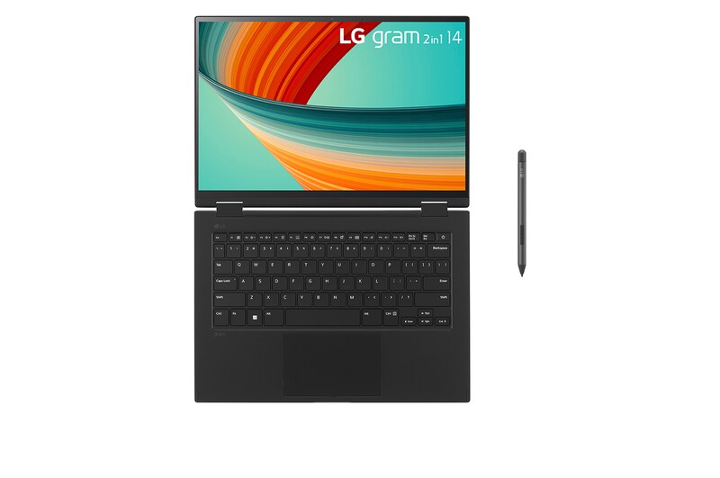 LG gram 14” 2-in-1 Laptop with 16:10 WUXGA Anti-Glare IPS Touch Screen Display, 13th Gen Intel® Core™ (Certified Evo™ Platform) i7 Processor and LG Stylus Wacom Pen, 14T90R-G.AA78A3