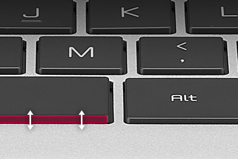 Enhanced Key Stroke from 1.5mm to 1.65mm