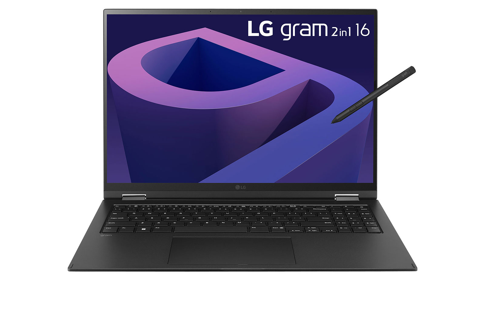 LG gram 16” 2-in-1 Laptop with 16:10 WQXGA IPS Touch Screen Display, 12th Gen Intel® Core™ (Certified Evo™ Platform) i7 Processor and LG Stylus Wacom Pen, 16T90Q-G.AA75A3