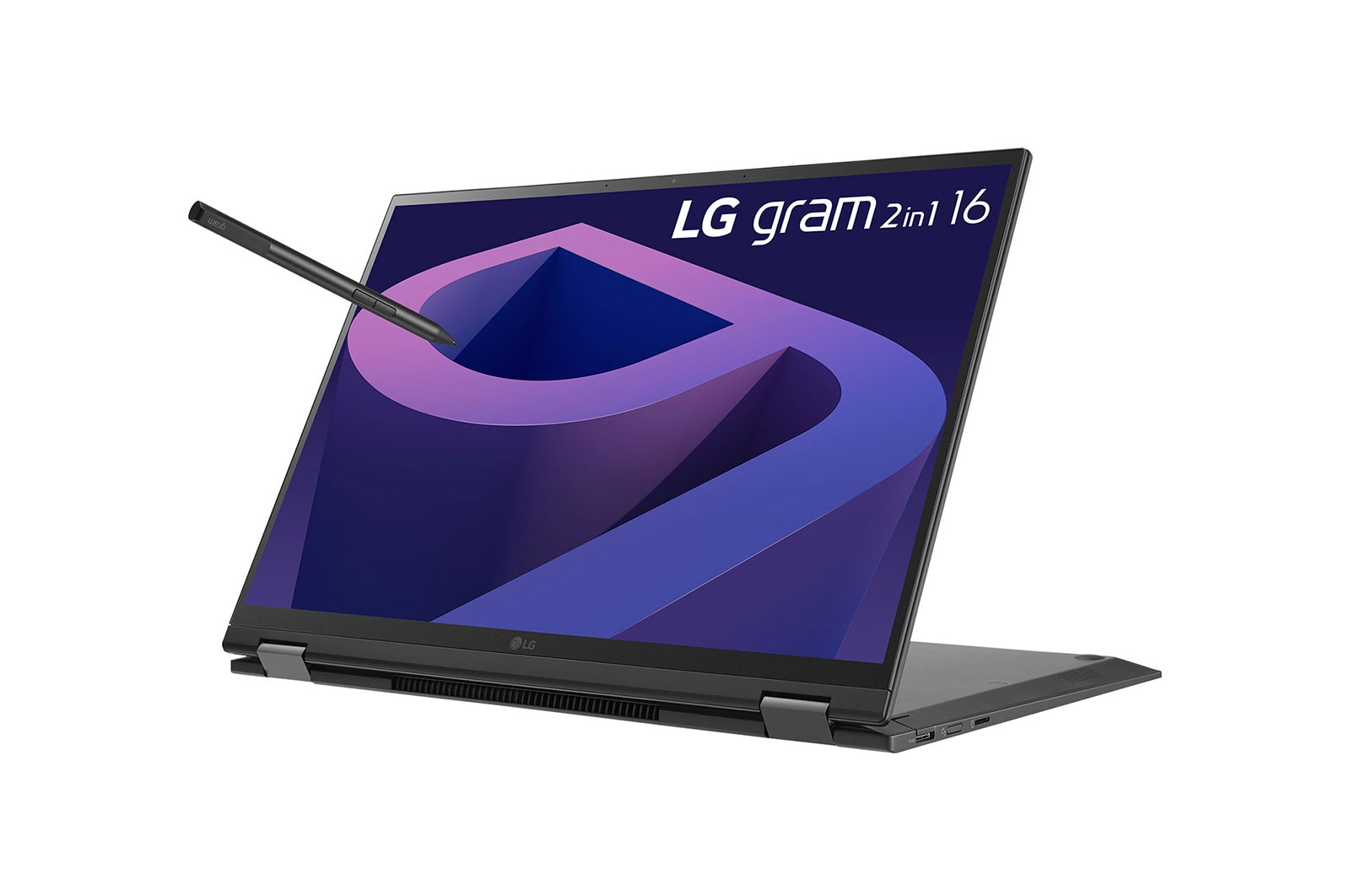 LG gram 16” 2-in-1 Laptop with 16:10 WQXGA IPS Touch Screen Display, 12th Gen Intel® Core™ (Certified Evo™ Platform) i7 Processor and LG Stylus Wacom Pen, 16T90Q-G.AA75A3