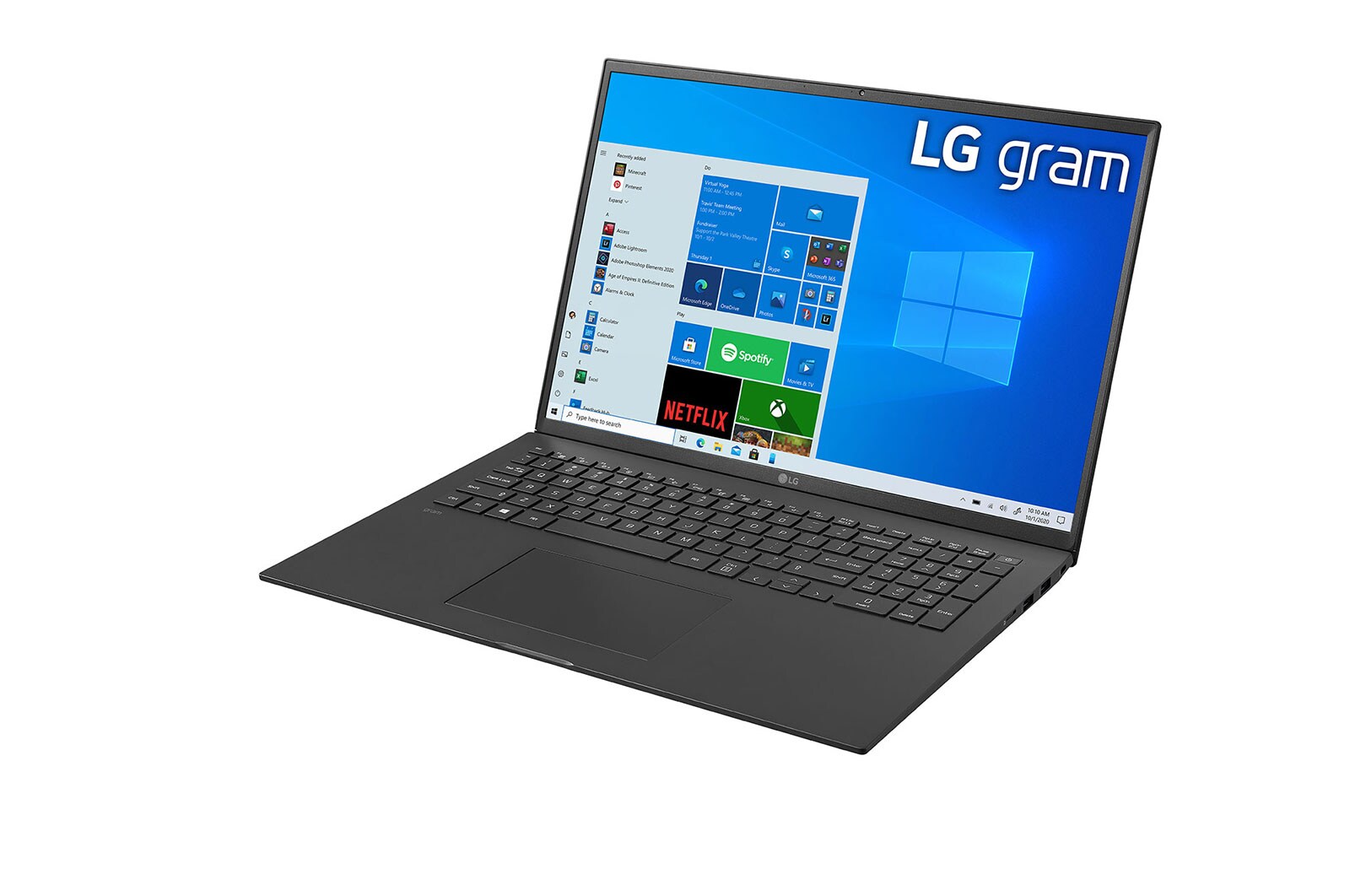 LG gram 17.0" laptop with 16:10 WQXGA IPS Display, 11th Gen Intel® Core™ (Certified Evo™ Platform) i7 Processor and Thunderbolt™ 4, 17Z90P-G.AA75A3