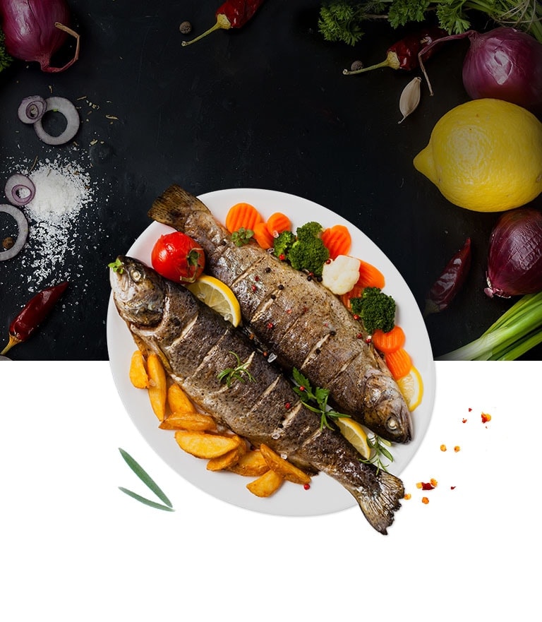 Trout with Vegetables