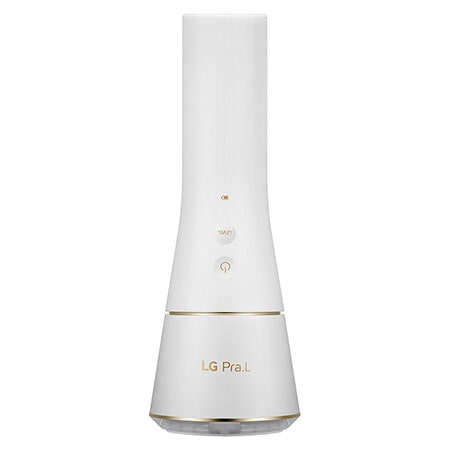 Front view of LG Pra.L Dual Cleanser in white, BCL 1