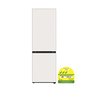 LG 344L Bottom Freezer Refrigerator with Smart Inverter Compressor™ in Cream Beige(Glass) , GB-B3442BE