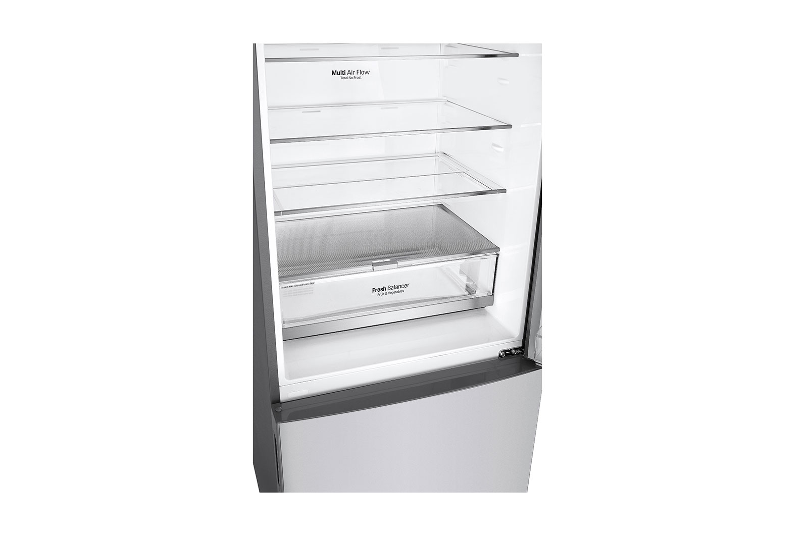 LG 408L Bottom Freezer Refrigerators with Smart Inverter Compressor™ in Platinum Silver, GB-B4059PZ