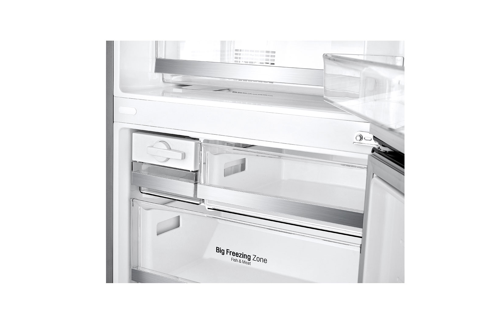 LG 408L Bottom Freezer Refrigerators with Smart Inverter Compressor™ in Platinum Silver, GB-B4059PZ