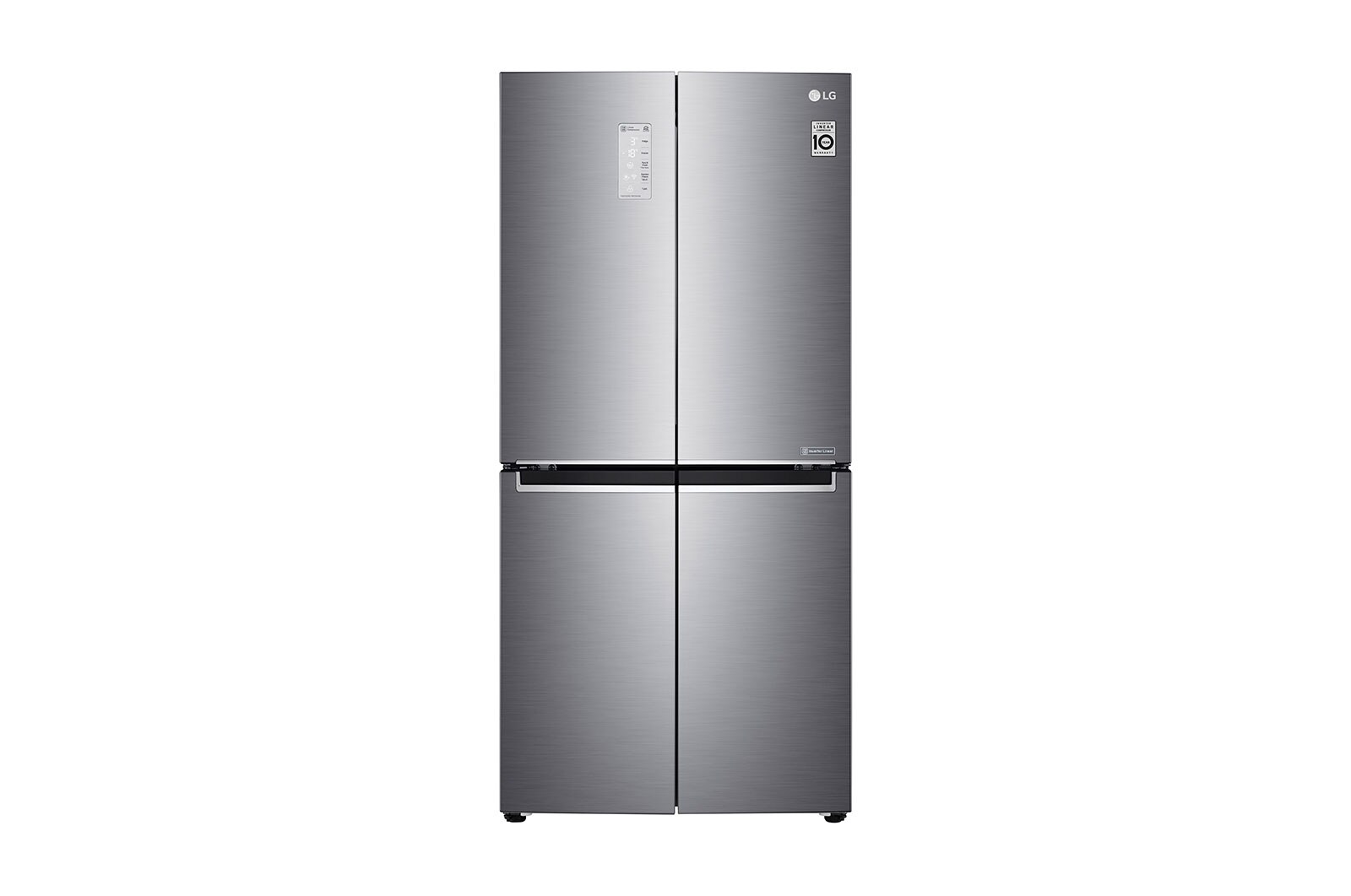 LG 464L multi-door-refrigerators with Inverter Linear Compressor in Platinum Silver, GF-B4539PZ