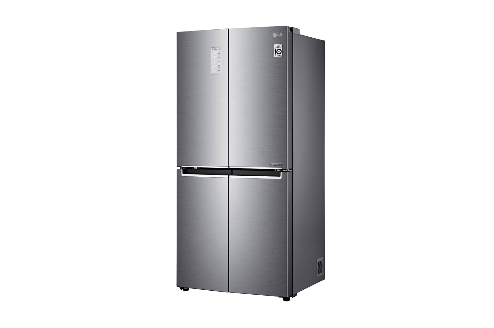 LG 464L multi-door-refrigerators with Inverter Linear Compressor in Platinum Silver, GF-B4539PZ