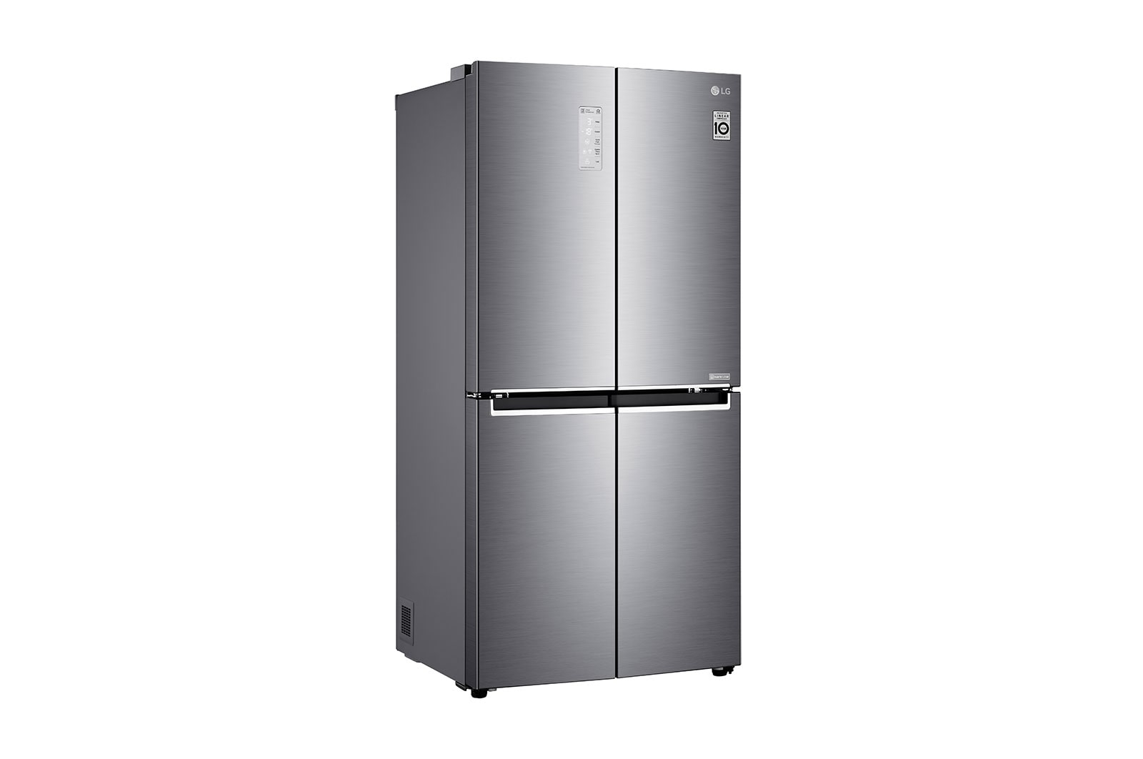 LG 464L multi-door-refrigerators with Inverter Linear Compressor in Platinum Silver, GF-B4539PZ