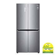 LG 464L multi-door-refrigerators with Inverter Linear Compressor in Platinum Silver, GF-B4539PZ