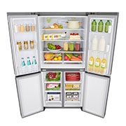 LG 464L multi-door-refrigerators with Inverter Linear Compressor in Platinum Silver, GF-B4539PZ