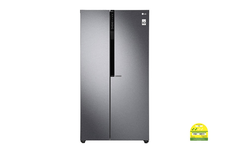 LG 613L Dark Grapite Side-by-Side Refrigerator, GS-B6181DS