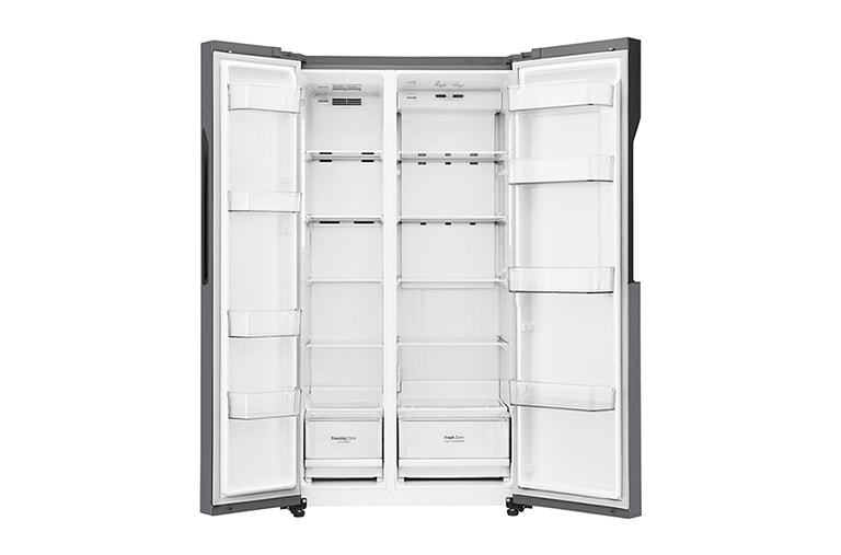 LG 613L Dark Grapite Side-by-Side Refrigerator, GS-B6181DS