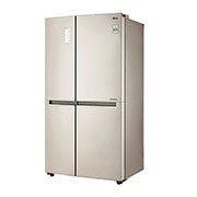 LG 626L side-by-side-fridge with Inverter Linear Compressor in Gold, GS-B6267GV