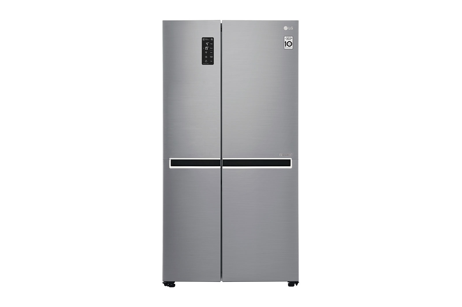 LG 626L side-by-side-fridge with Inverter Linear Compressor in Platinum Silver, GS-B6269PZ