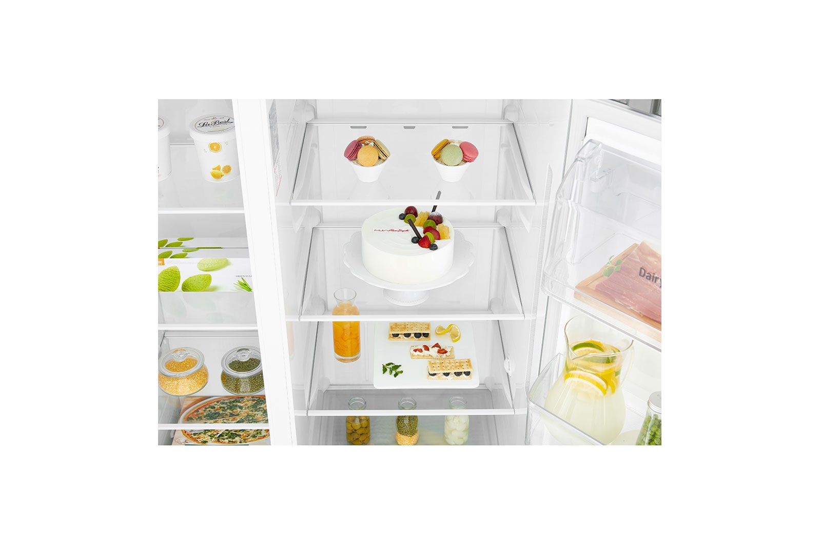 LG 626L side-by-side-fridge with Inverter Linear Compressor in Platinum Silver, GS-B6269PZ