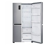 LG 626L side-by-side-fridge with Inverter Linear Compressor in Platinum Silver, GS-B6269PZ