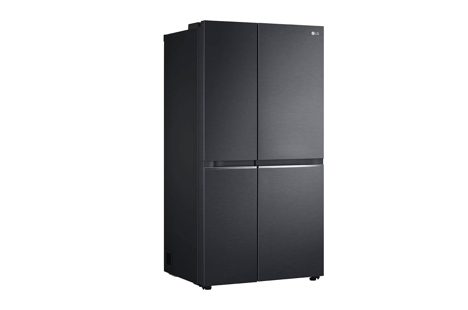 LG 647L side-by-side-fridge with Linear Compressor in Matt Black, GS-B6472MC
