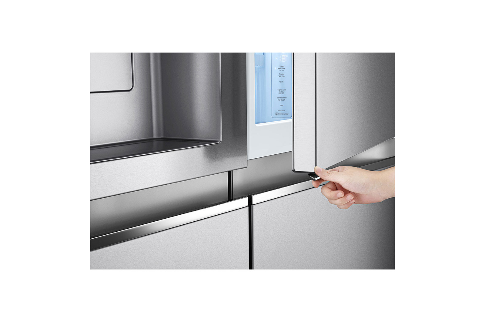 LG 598L side-by-side-fridge with Inverter Linear Compressor in Metal Sorbet, GS-J5982MS