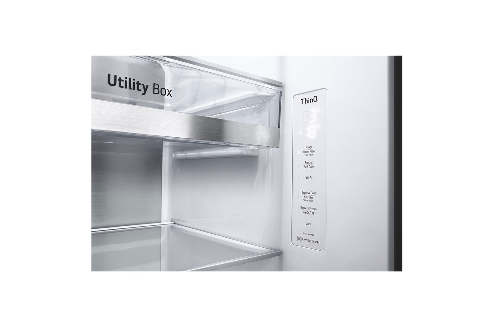 LG 598L side-by-side-fridge with Inverter Linear Compressor in Metal Sorbet, GS-J5982MS