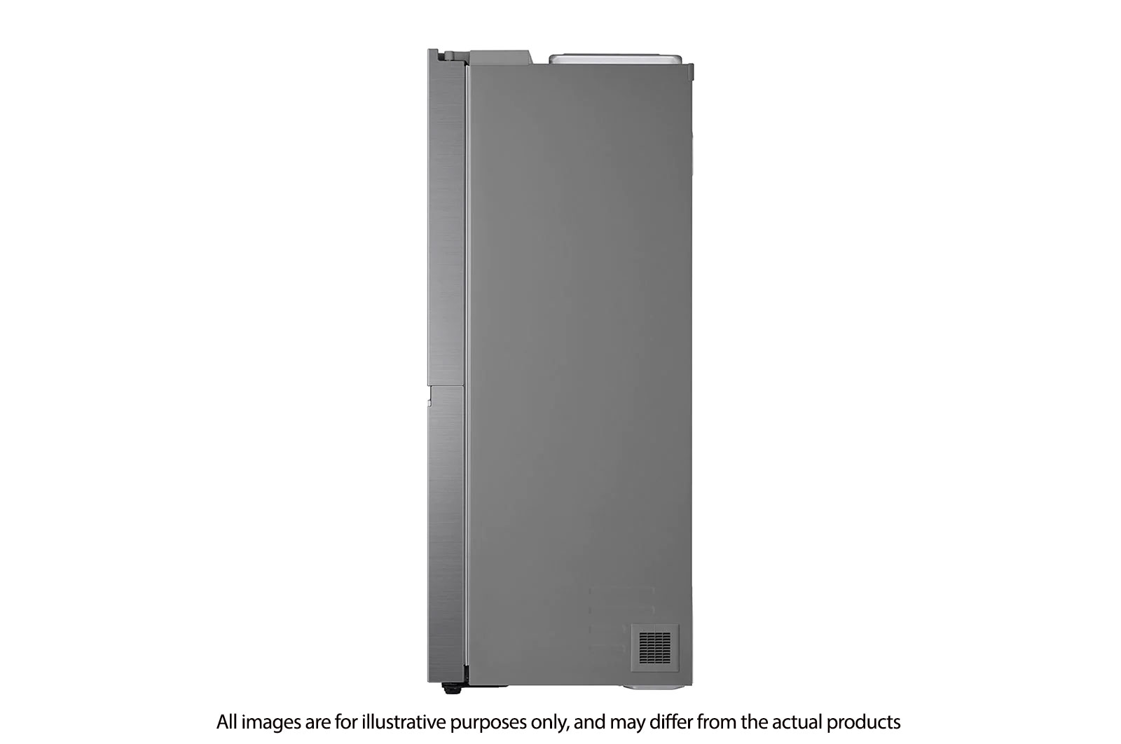 LG 617L side-by-side-fridge with Smart Inverter Compressor™ in Platinum Silver, GS-L6172PZ