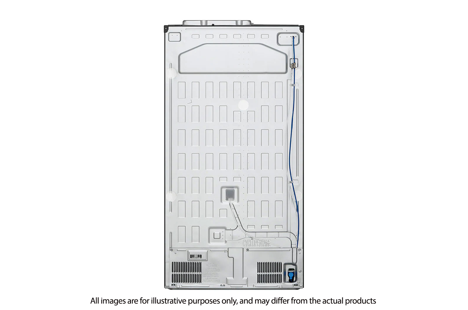 LG 617L side-by-side-fridge with Smart Inverter Compressor™ in Platinum Silver, GS-L6172PZ