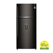 LG 478 L Top Freezer with Inverter Compressor in Black Steel, GT-F4781BL