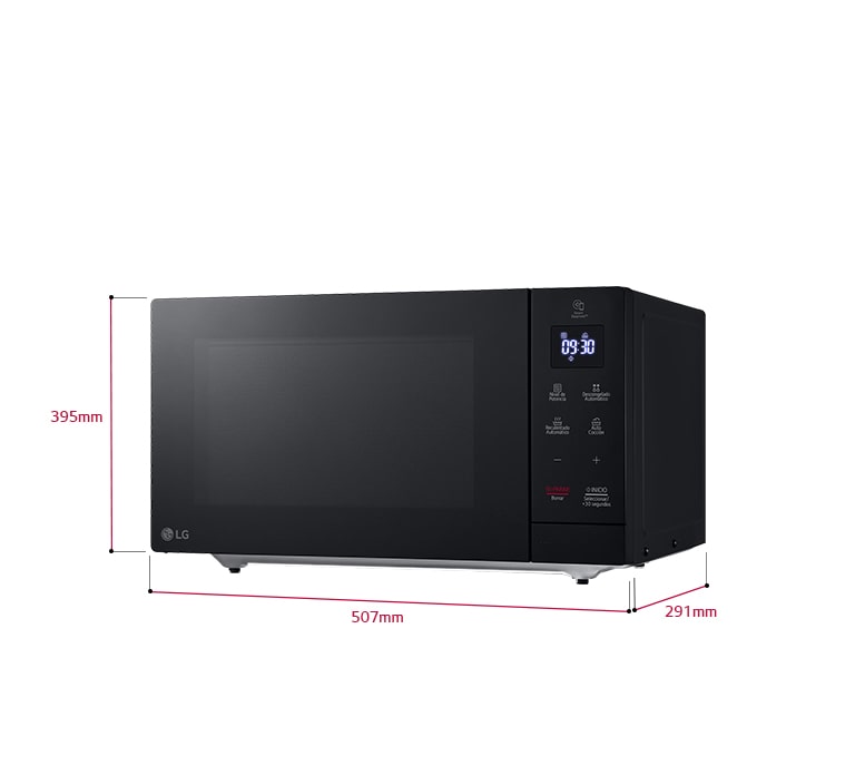 Lg microwave online oven size