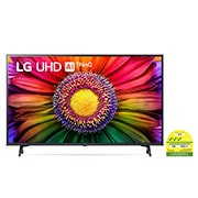 LG UHD TV UR80 43 inch 4K Smart TV 2023 | Magic Remote  | Small TV | Ultra HD 4K resolution | AI ThinQ, 43UR8050PSB