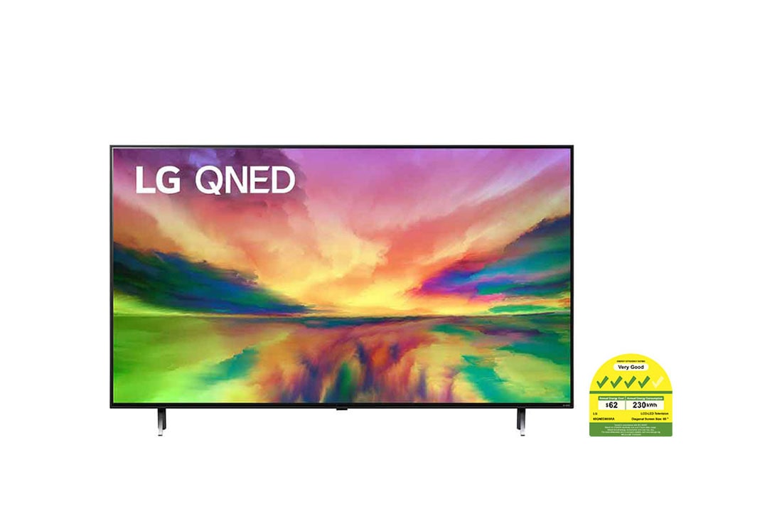 LG QNED TV QNED80 65 inch 4K Smart TV 2023 | Quantum dot | Wall mounted TV | TV wall design | Ultra HD 4K resolution | AI ThinQ, 65QNED80SRA