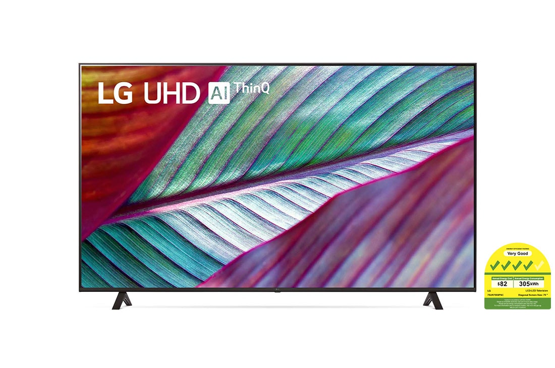 LG UHD TV UR75 75 inch 4K Smart TV 2023 | Magic Remote | Wall mounted TV | TV wall design | Ultra HD 4K resolution | AI ThinQ, 75UR7550PSC