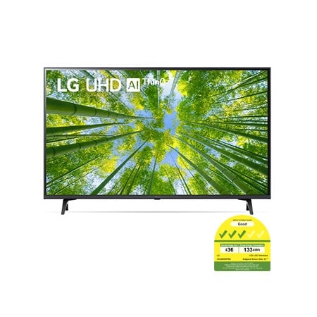 LG UHD TV UQ80 43 inch 4K Smart TV | Magic Remote | Small TV | Ultra HD 4K resolution | AI ThinQ, 43UQ8050PSB