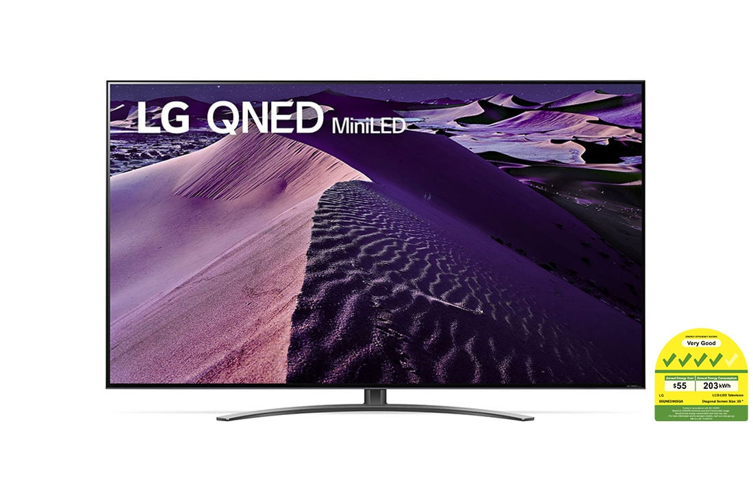 LG QNED TV Mini LED QNED86 55 inch 4K Smart TV | Quantum dot | Wall mounted TV | TV wall design | Ultra HD 4K resolution | AI ThinQ, 55QNED86SQA