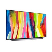 LG OLED evo C2 48 inch TV 4K Smart TV | Gaming TV | Small TV | Wall mounted TV | TV wall design | Ultra HD 4K resolution | AI ThinQ, OLED48C2PSA