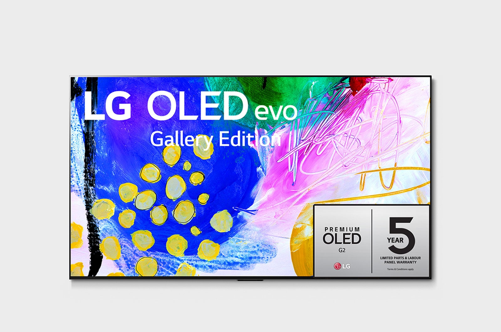 LG OLED evo G2 77 inch TV 4K Smart TV | Gallery Edition | Wall mounted TV | TV wall design | Ultra HD 4K resolution | AI ThinQ, OLED77G2PSA