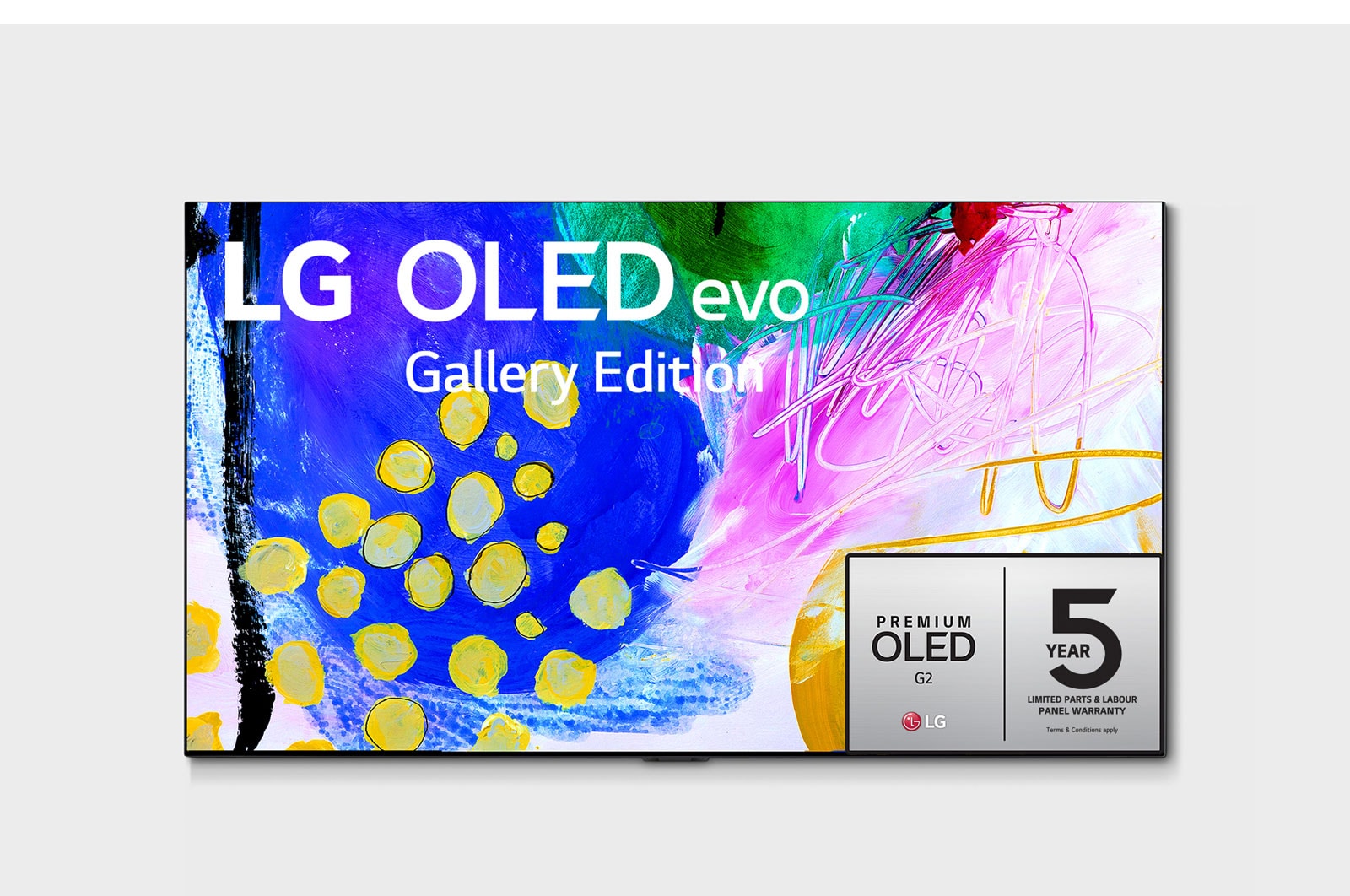 LG OLED evo G2 97 inch TV 4K Smart TV | Gallery Edition | Wall mounted TV | TV wall design | Ultra HD 4K resolution | AI ThinQ, OLED97G2PSA