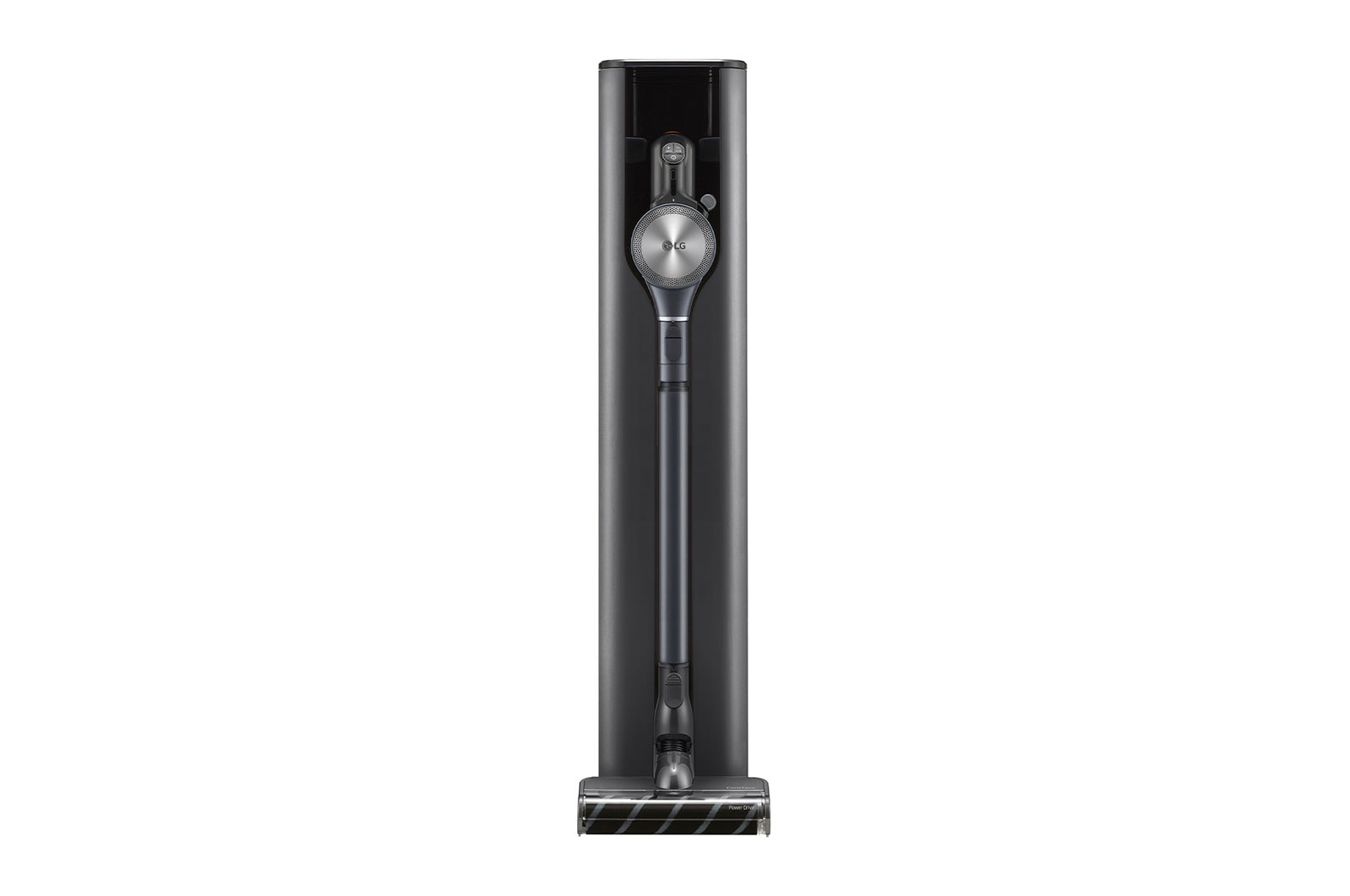 LG Objet Collection | LG CordZero® A9 Kompressor™ Cordless Handstick with All-in-One Tower™ (Calming Grey), A9T-AUTO