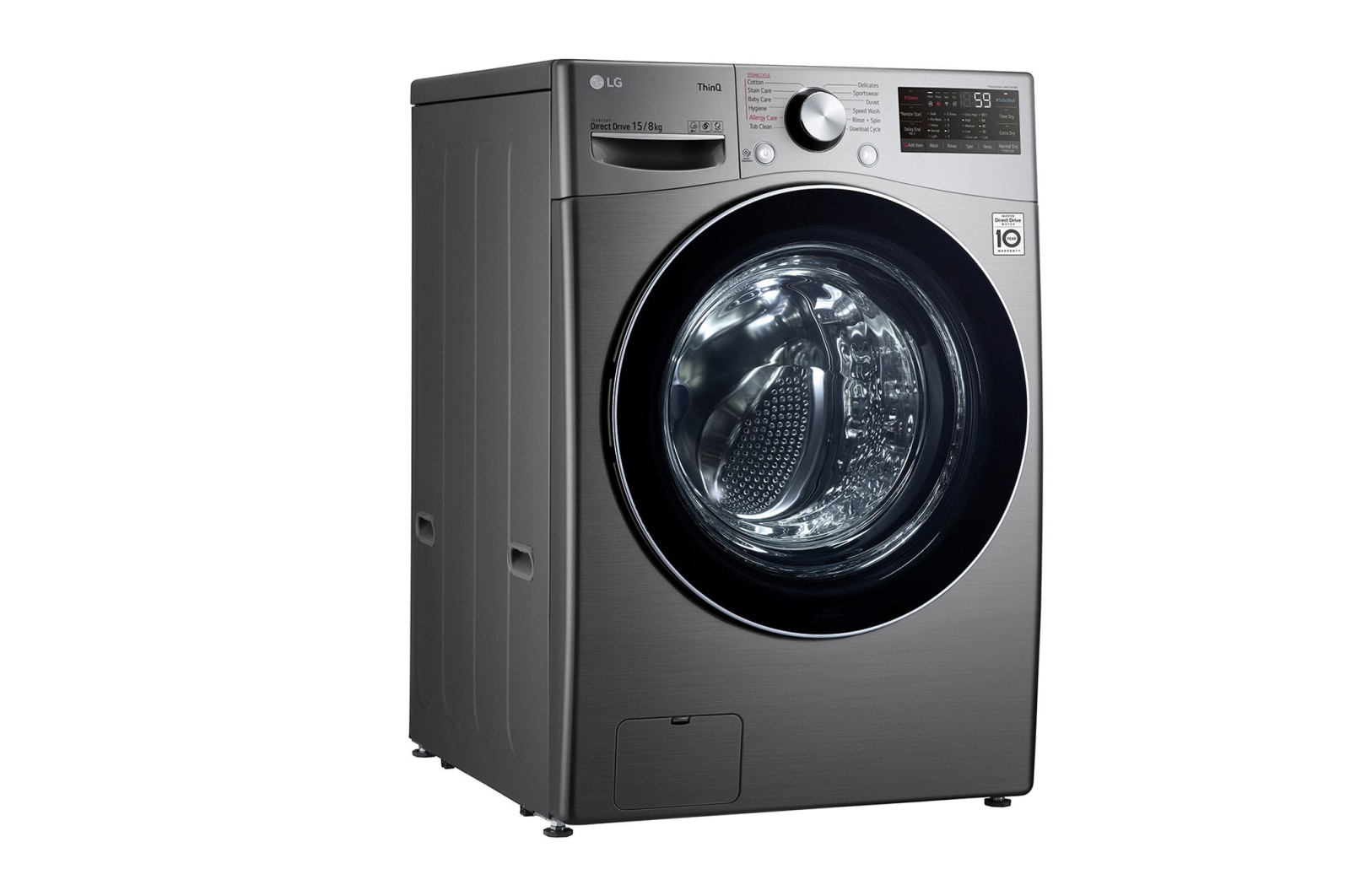 LG Front Load Washer Dryer with AI Direct Drive™, 15/8KG, F2515RTGV