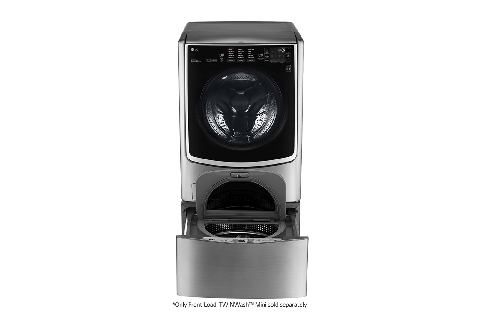 LG 21/12kg, Front Load Smart Washing Machine with 6 Motion Inverter Direct Drive, F2721HTWV