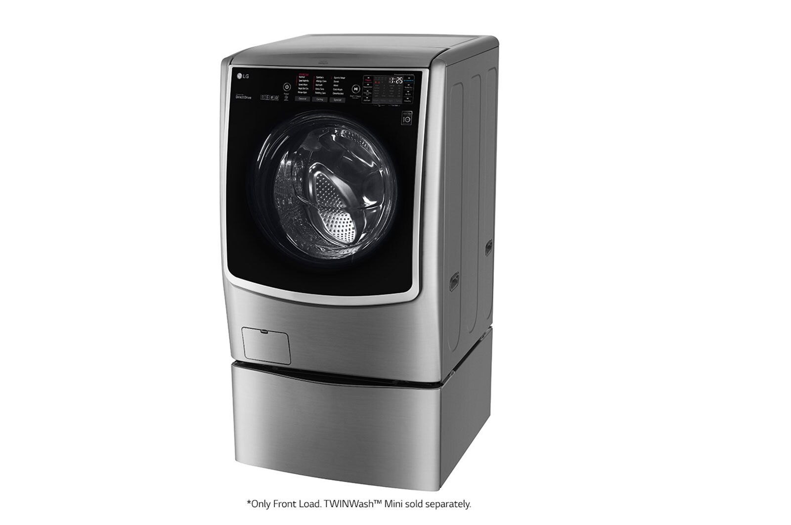 LG 21/12kg, Front Load Smart Washing Machine with 6 Motion Inverter Direct Drive, F2721HTWV