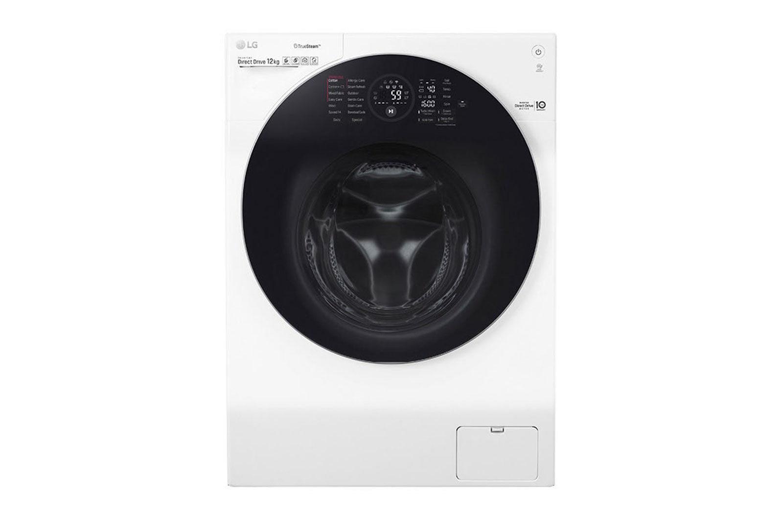LG 12kg, Front Load Smart Washing Machine with Inverter Direct Drive, FG1612S3W