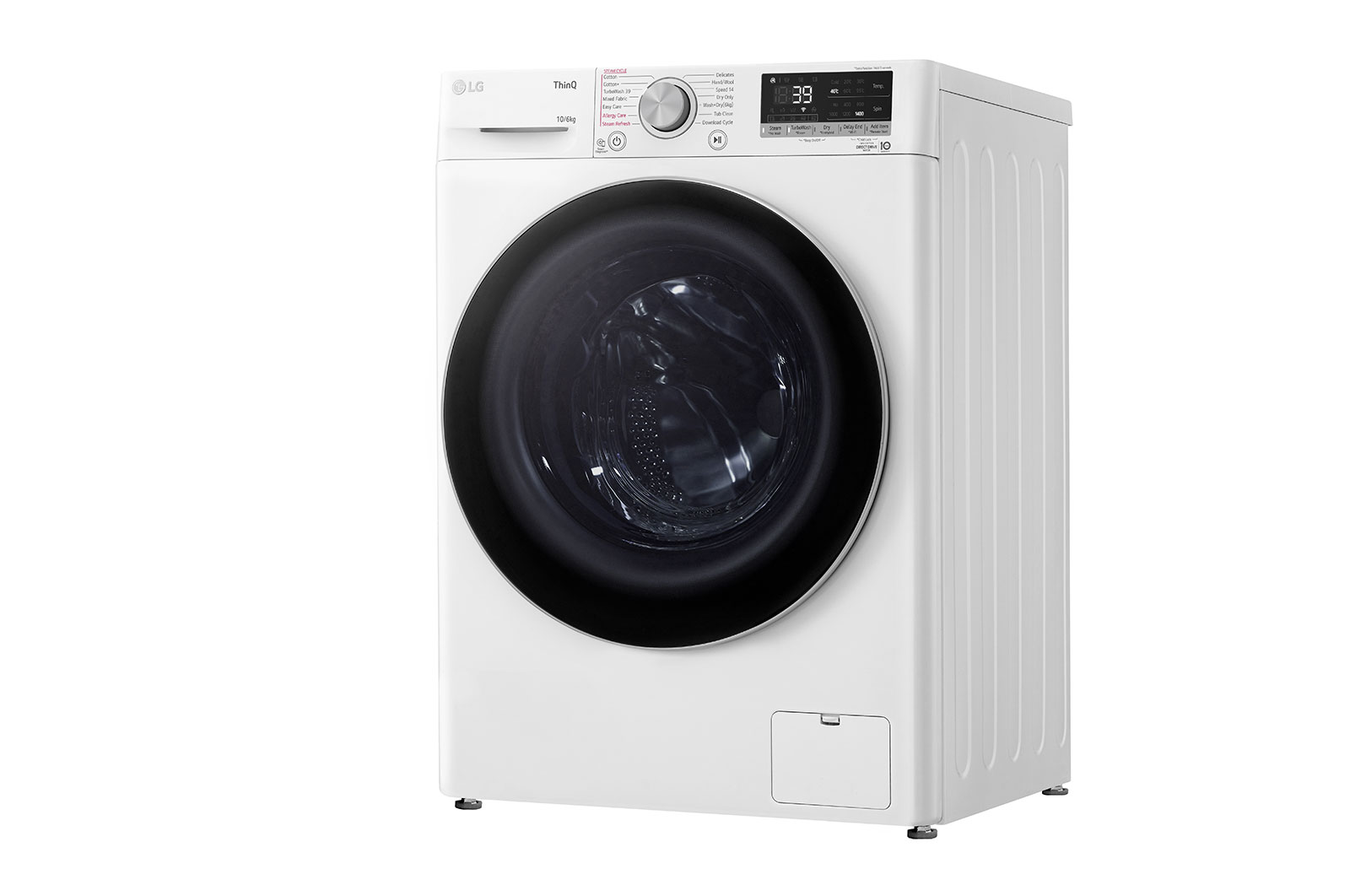 LG 10/6kg, AI Direct Drive Front Load Washer Dryer, FV1410H3W