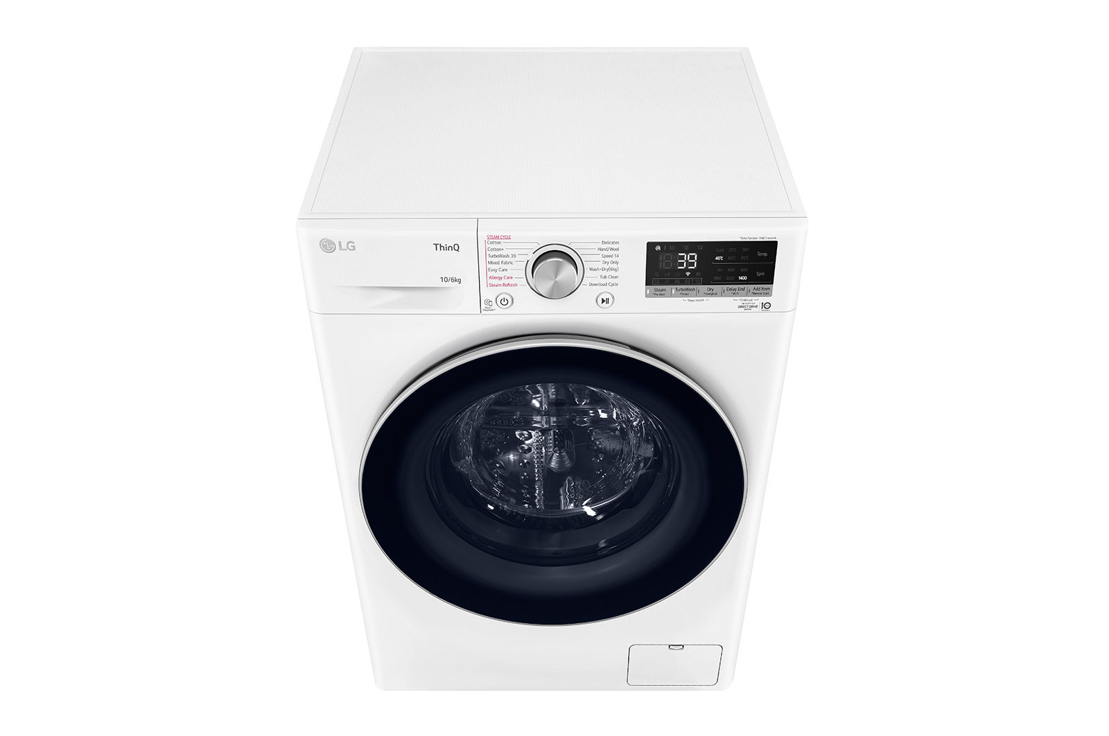 LG 10/6kg, AI Direct Drive Front Load Washer Dryer, FV1410H3W