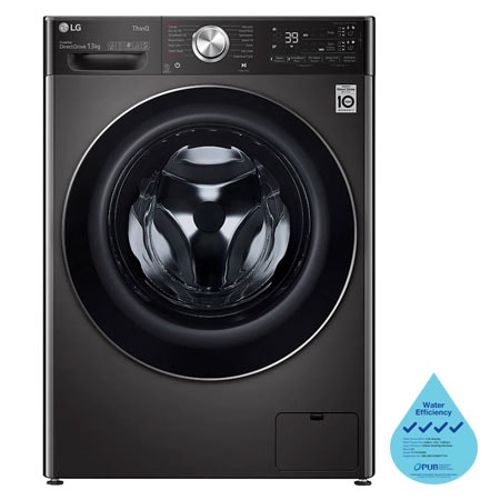 13KG Front Load Washing Machine with Steam+™, Black