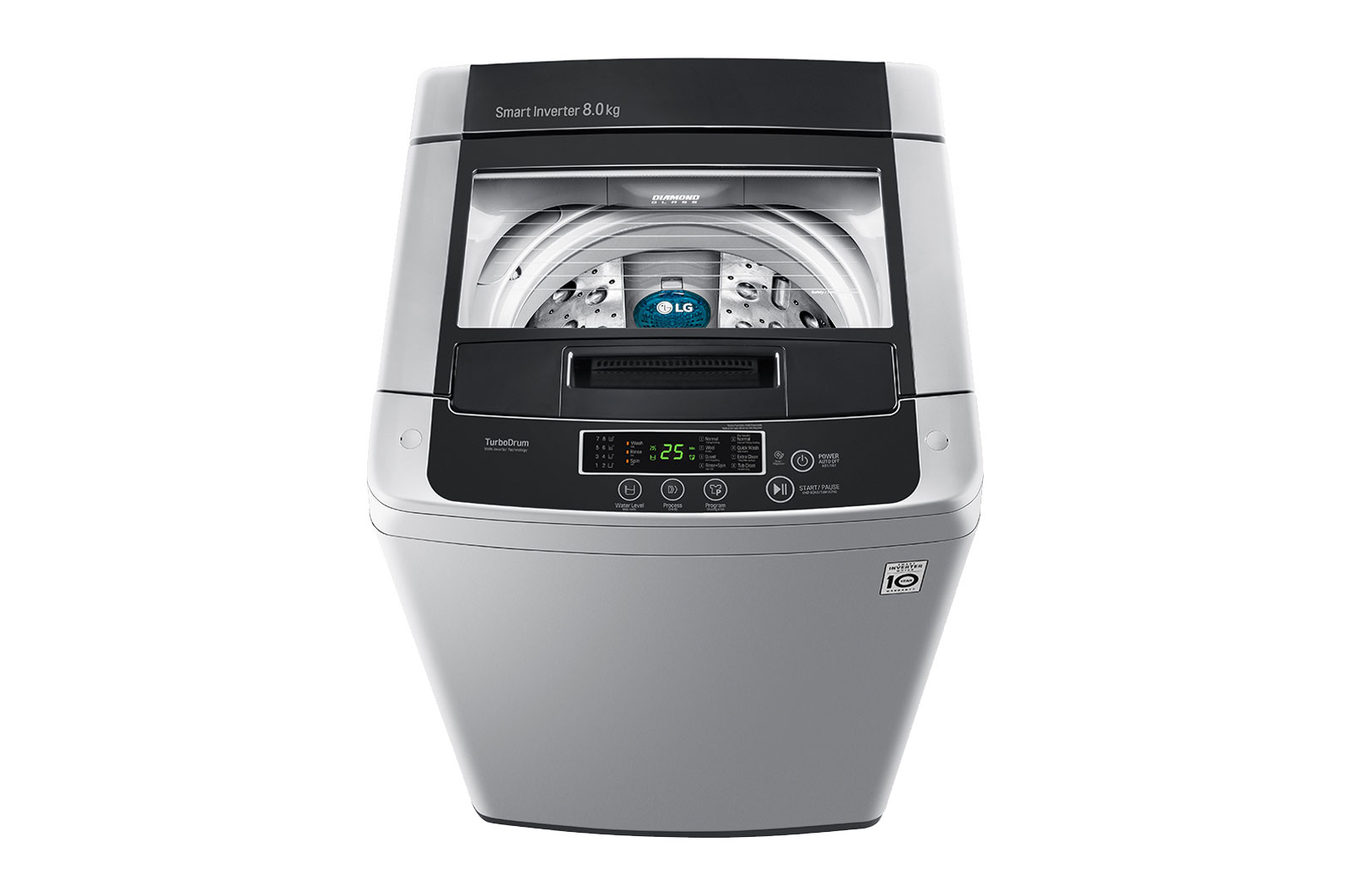 LG 8kg, Smart Inverter Top Load Washing Machine, T2108VSPM2