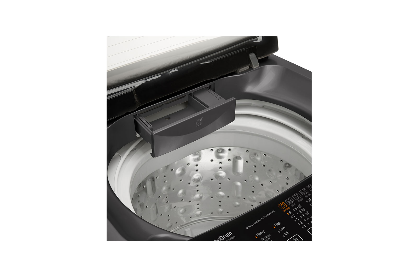 LG Smart Inverter Top Load Washing Machine, 9KG, Black, T2109VSAB