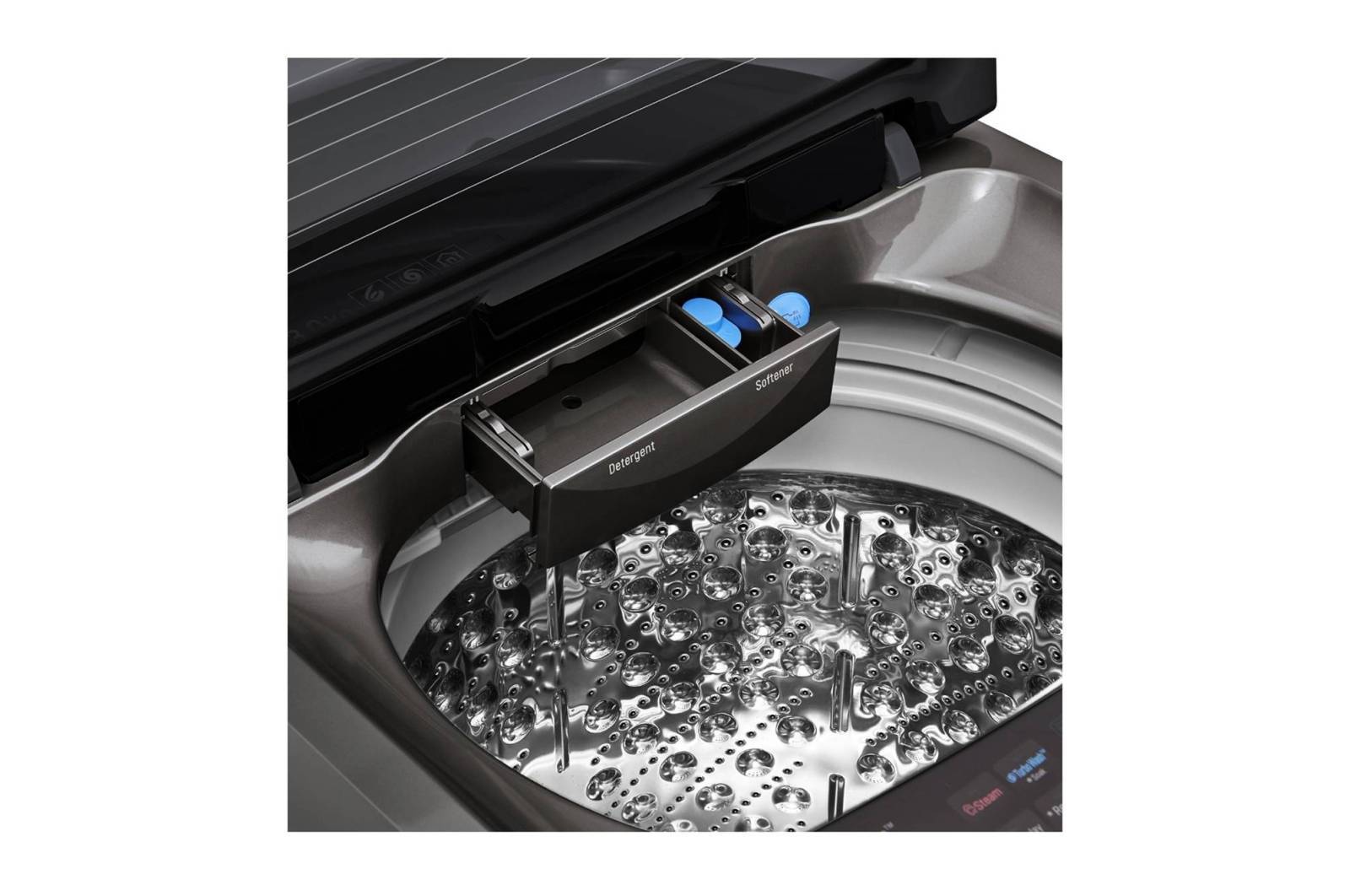 LG TurboWash3D™ Top Load Washing Machine, 13KG, Black, TH2113SSAK