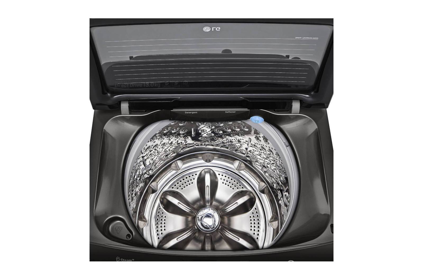 LG TurboWash3D™ Top Load Washing Machine, 13KG, Black, TH2113SSAK